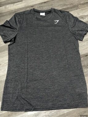 Gymshark Men's Dark Charcoal Heather Short Sleeve Tee